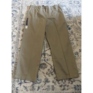 NWT Croft‎ & Barrow Men's 36x29 Flat Front Khaki Easy Care Casual Pants